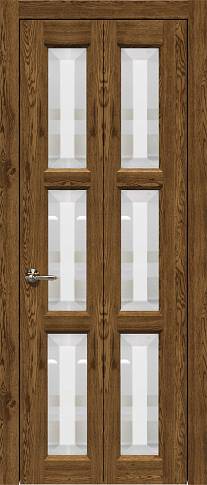 Дверь Milano Книжка Porta&nbsp;Classic Дуб коньяк со стеклом