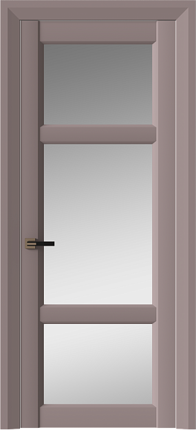 Межкомнатная дверь Siena Neo Classic Decoro, Со стеклом (ДО), цвет - Серо-Розовый мордовник эмаль (RAL 020-60-05)