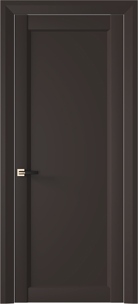 Межкомнатная дверь Domenica Neo Classic Decoro, Без стекла (ДГ), цвет - Чёрный Базальт эмаль (RAL 040-30-05)