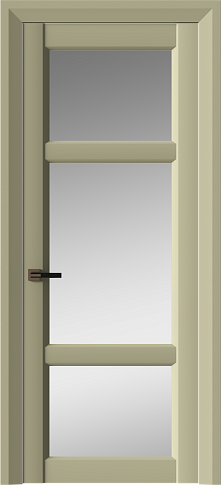 Дверь Siena Neo Classic Decoro / Сиена Нео Классик Декоро Серо-оливковая эмаль (RAL 7032) со стеклом