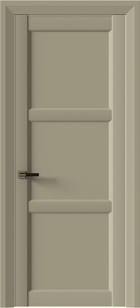 Межкомнатная дверь Milano Neo Classic Decoro, Без стекла (ДГ), цвет - Серое Льняное волокно эмаль (RAL 075-70-10)