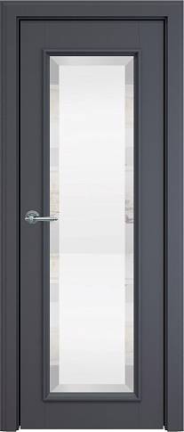 Дверь Domenica Porta Classic LUX Графитово-серая эмаль (RAL 7024) со стеклом