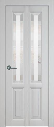 Дверь Dinastia Книжка Porta&nbsp;Classic Серая эмаль (RAL 7047) со стеклом