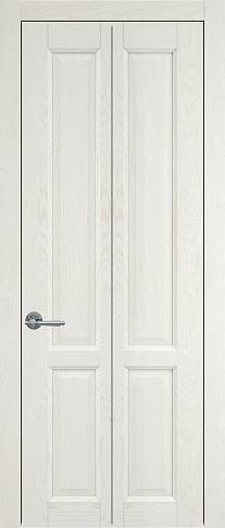 Дверь Dinastia Книжка Porta Classic Белый ясень nano-flex без стекла