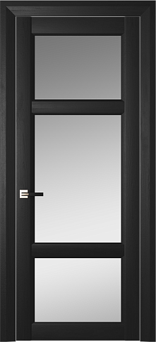 Дверь Siena Neo Classic Decoro / Сиена Нео Классик Декоро Масло чёрное со стеклом