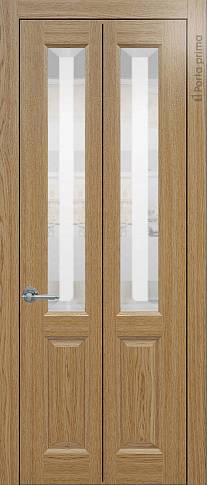 Дверь Dinastia Книжка Porta Classic Дуб карамель со стеклом