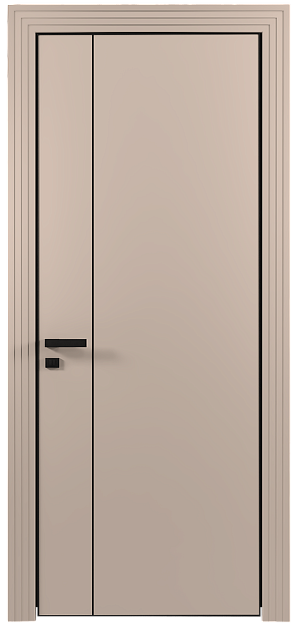 Межкомнатная дверь Piazza, Без стекла (ДГ), цвет - Грязный Белый эмаль (RAL 070-90-05)