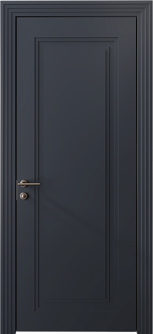 Дверь Domenica Neo Classic Scalino Графитово-серая эмаль (RAL 7024) без стекла