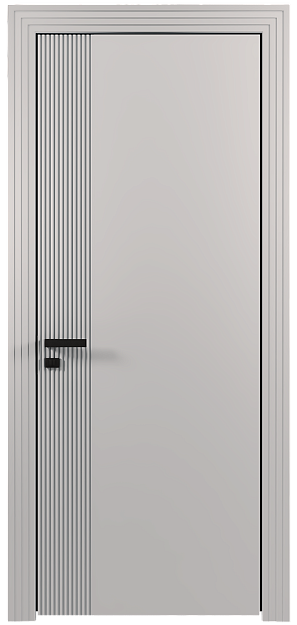 Межкомнатная дверь Sinistro, Без стекла (ДГ), цвет - Серая эмаль (RAL 7047)