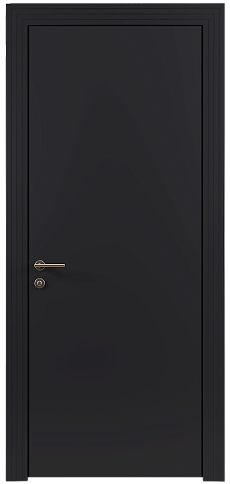 Дверь Tivoli / Тиволи А-4 Черная эмаль (RAL 9004) без стекла