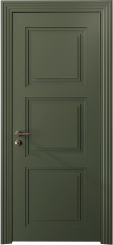 Дверь Milano Neo Classic Scalino Серый Мох эмаль (RAL 7003) без стекла