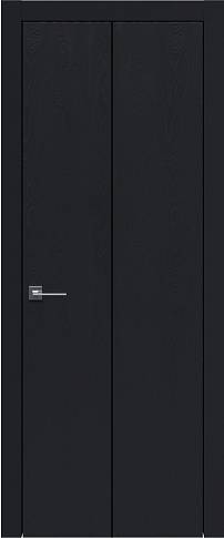 Дверь Tivoli А-1 Книжка Черная эмаль по шпону (RAL 9004) без стекла