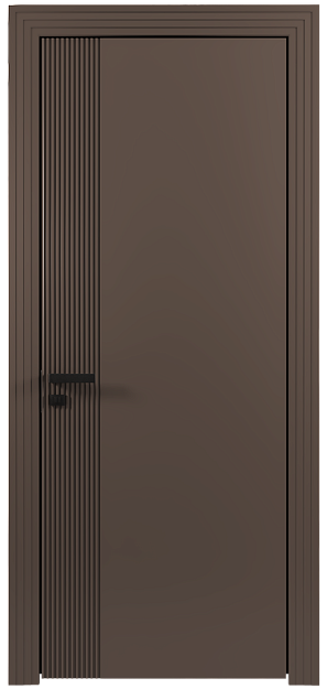 Межкомнатная дверь Sinistro, Без стекла (ДГ), цвет - Коричневый Тик эмаль (RAL 050-50-10)