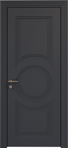 Дверь Ravenna Neo Classic Scalino / Равенна Нео Классик Скалино Графитово-серая эмаль по шпону (RAL 7024) без стекла