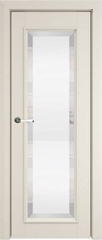 Дверь Domenica Porta Classic LUX Жемчужная эмаль (RAL 1013) со стеклом