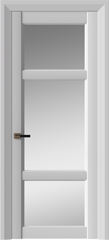 Дверь Siena Neo Classic Decoro / Сиена Нео Классик Декоро Серая эмаль (RAL 7047) со стеклом