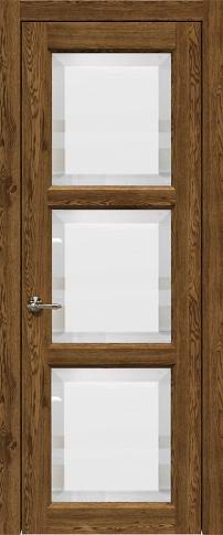 Дверь Milano Porta Classic Дуб коньяк со стеклом