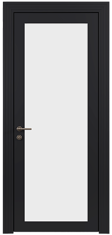 Дверь Tivoli З-1 Черная эмаль (RAL 9004) со стеклом