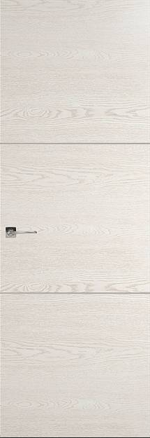 Межкомнатная дверь Tivoli В-2 Невидимка, Без стекла (ДГ), цвет - Белый ясень nano-flex