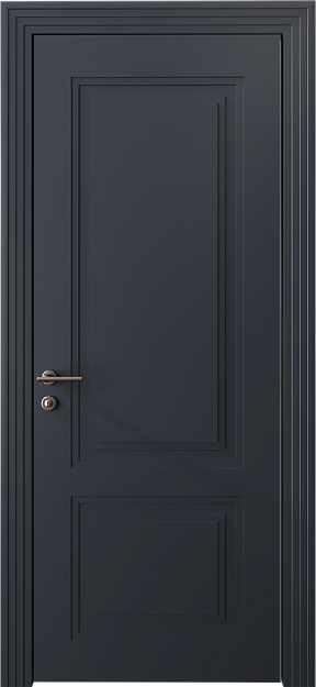 Межкомнатная дверь Dinastia Neo Classic Scalino / Династия Нео Классик Скалино, Без стекла (ДГ), цвет - Графитово-серая эмаль (RAL 7024)