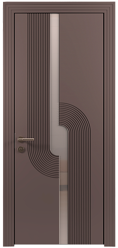 Дверь Cascato Moderno Серо-Розовый мордовник эмаль (RAL 020-60-05) без стекла