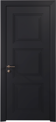 Дверь Milano Neo Classic Scalino Черная эмаль (RAL 9004) без стекла