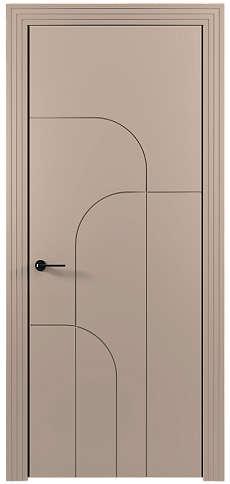 Дверь Arco Moderno / Арко Модерно Бежевое Ядро Миндаля эмаль (RAL 070-85-05) без стекла