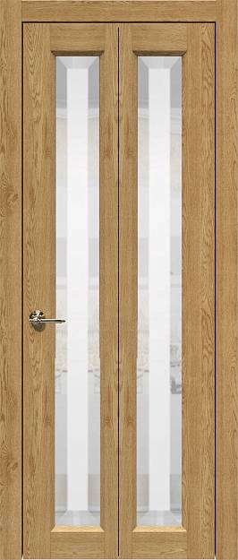 Межкомнатная дверь Porta Classic Domenica Книжка, Со стеклом (ДО), цвет - Дуб натуральный