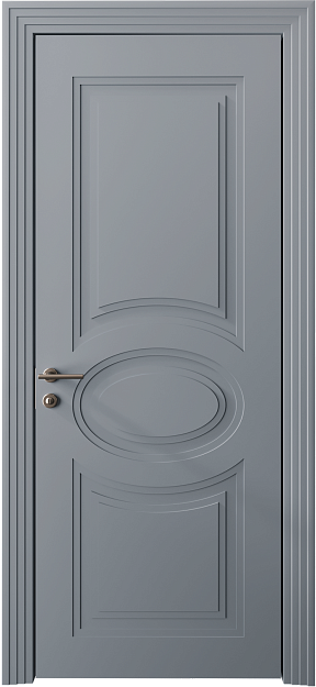 Межкомнатная дверь Florencia Neo Classic Scalino, Без стекла (ДГ), цвет - Серебристо-серая эмаль (RAL 7045)
