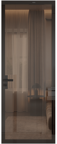 Дверь Tivoli&nbsp;А-3 Невидимка Серо-Розовый мордовник эмаль (RAL 020-60-05) со стеклом