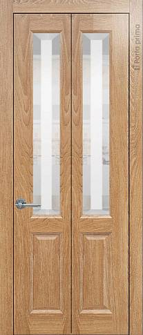 Дверь Dinastia Книжка Porta Classic Дуб капучино со стеклом