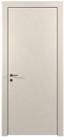 Дверь Tivoli И-1 Бежевая эмаль по шпону (RAL 9010) без стекла