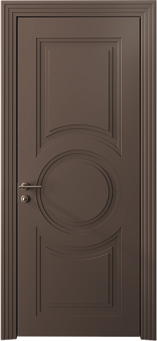 Дверь Ravenna Neo Classic Scalino Коричневый Тик эмаль (RAL 050-50-10) без стекла