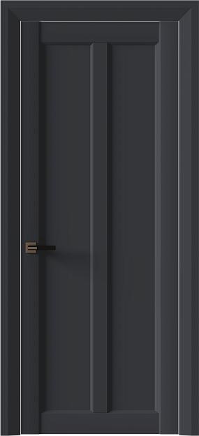 Межкомнатная дверь Prato Neo Classic Decoro, Без стекла (ДГ), цвет - Графитово-серая эмаль (RAL 7024)