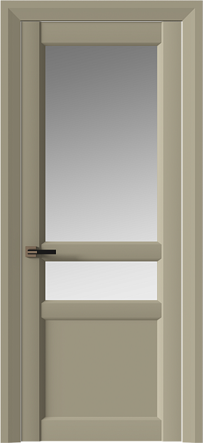 Межкомнатная дверь Imperia-R Neo Classic Decoro, Со стеклом (ДО), цвет - Серое Льняное волокно эмаль (RAL 075-70-10)