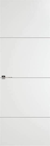 Межкомнатная дверь Tivoli Г-2 Невидимка, цвет - Белая эмаль (RAL 9003), Без стекла (ДГ)