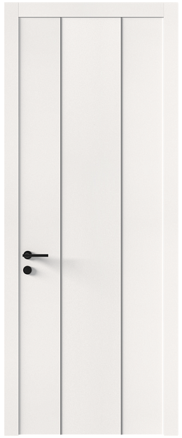 Межкомнатная дверь Tivoli / Тиволи Б-1, Без стекла (ДГ), цвет - Белоснежная мягкая шагрень