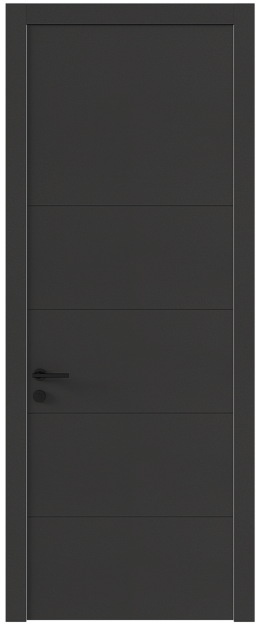Межкомнатная дверь Tivoli / Тиволи Д-2, Без стекла (ДГ), цвет - Диамант серый