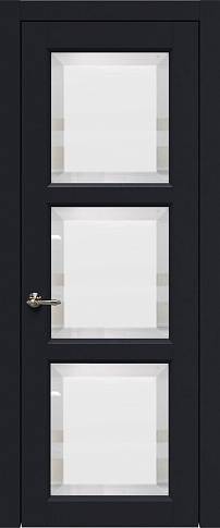 Дверь Milano Porta Classic / Милано Порта Классик Черная эмаль (RAL 9004) со стеклом