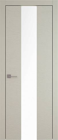 Дверь Tivoli Ж-5 Серо-оливковая эмаль по шпону (RAL 7032) со стеклом