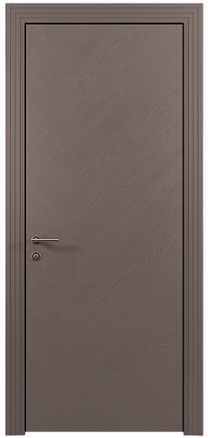 Дверь Tivoli Л-1 Чёрный Базальт эмаль по шпону (RAL 040-30-05) без стекла