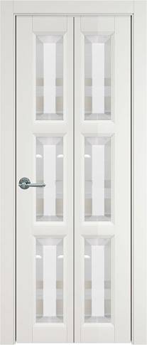 Дверь Milano Книжка Porta&nbsp;Classic Бежевая эмаль (RAL 9010) со стеклом