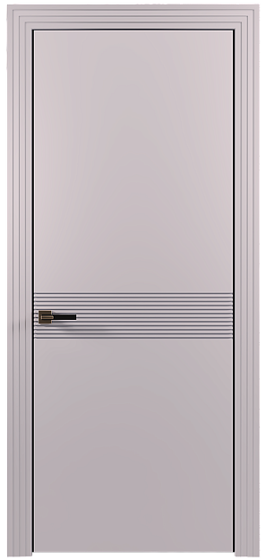 Межкомнатная дверь Tramonto / Трамонто, Без стекла (ДГ), цвет - Серый Флокс эмаль (RAL 358-71-02)