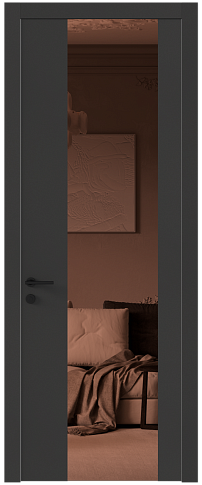 Дверь Tivoli Е-1 Диамант серый со стеклом