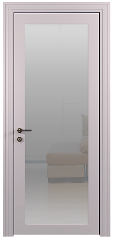 Дверь Tivoli З-1 Серый Флокс эмаль (RAL 358-71-02) со стеклом