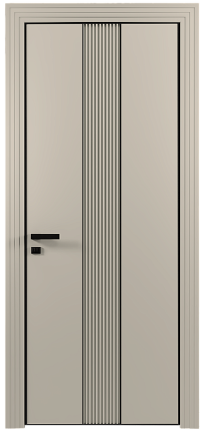 Межкомнатная дверь Pilastro, Без стекла (ДГ), цвет - Жемчужная эмаль (RAL 1013)