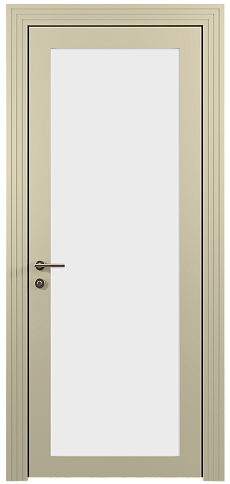 Дверь Tivoli З-1 Серо-оливковая эмаль (RAL 7032) со стеклом