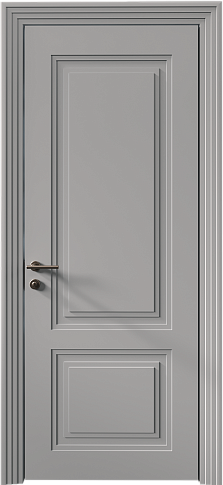 Дверь Dinastia Neo Classic Scalino Серая эмаль (RAL 7047) без стекла