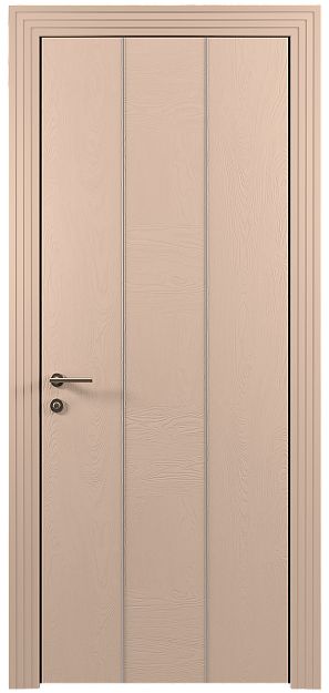 Межкомнатная дверь Tivoli Б-1, цвет - Серый цемент эмаль по шпону (RAL 060-70-10), Без стекла (ДГ)