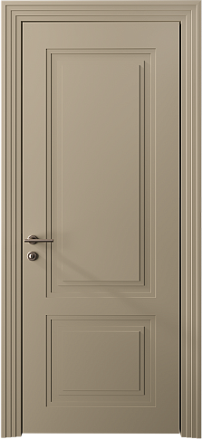 Дверь Dinastia Neo Classic Scalino Серое Льняное волокно эмаль (RAL 075-70-10) без стекла
